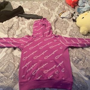 purple girls xl champion sweatshirt